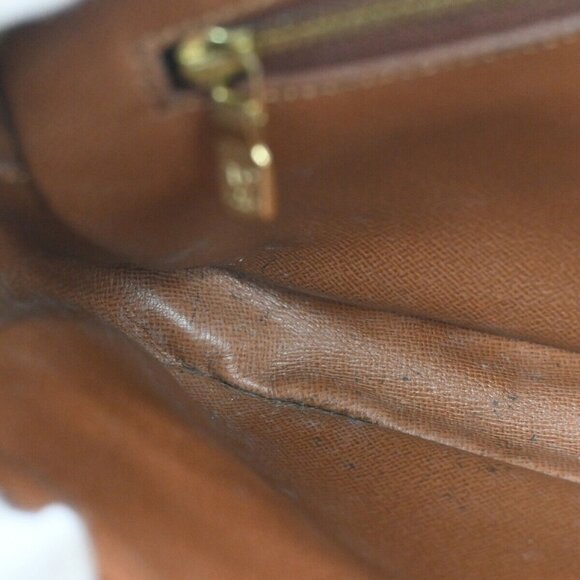 LOUIS VUITTON Marly Dragonne GM Clutch Hand Bag Monogram Brown - Picture 10 of 13